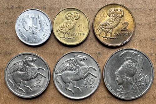 Coins greece 1973 lepta - 6,