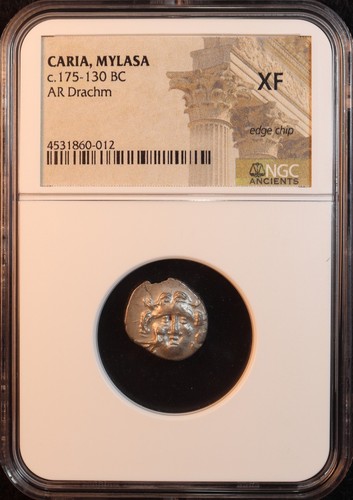 Caria mylasa silver drachm - silver,